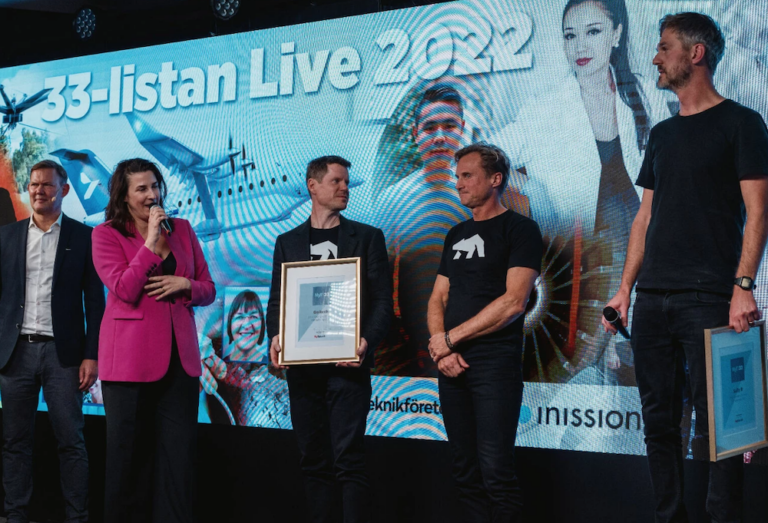 Kliently nominerad till ett av Sveriges bästa tech-startups